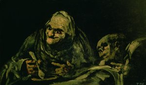 Two Old Men Eating, one of the 